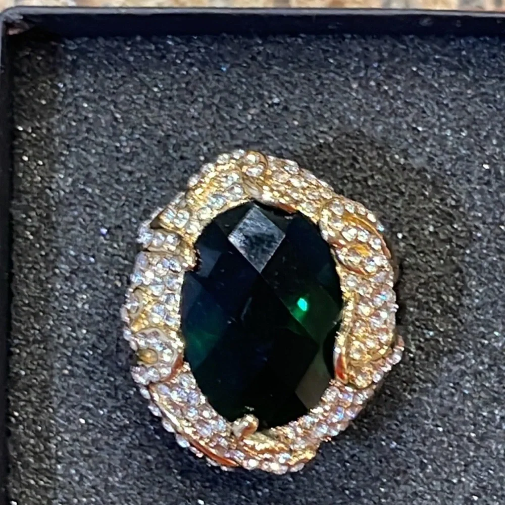 Blue Rhinestones Rings for Ladies - Picture 5 of 5